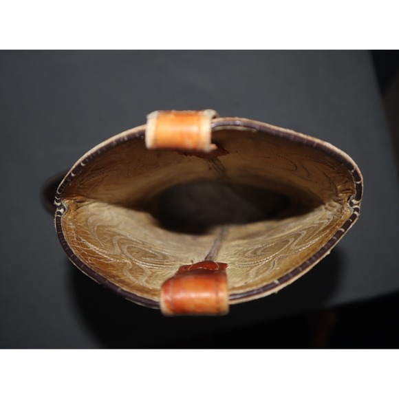 Dan Post Cowboy Boots Women 6C Tan Leather Exotic Snip Toe Rodeo Cowgirl Western - Picture 14 of 14